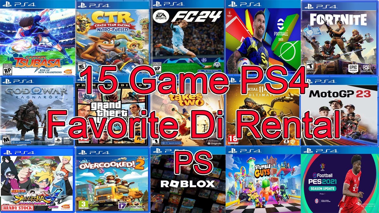 15 игр PS4 Favorite Di Rental PS