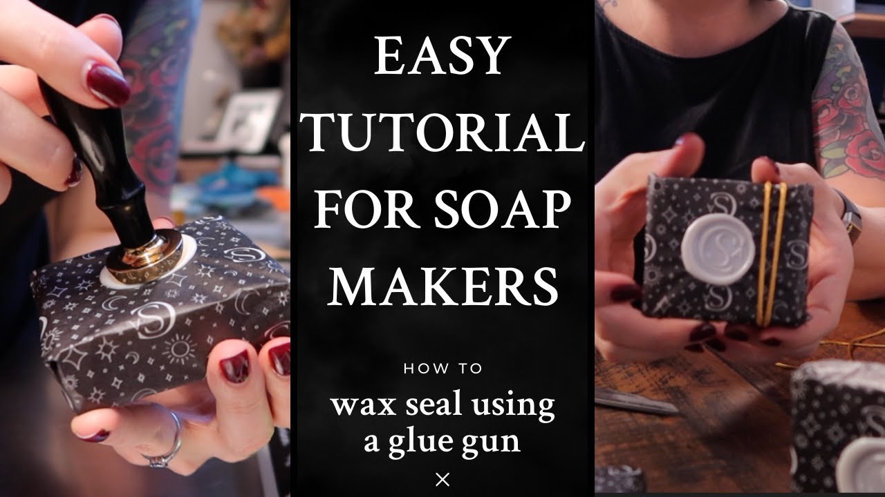 How to use wax seal stamp for soap product packaging
