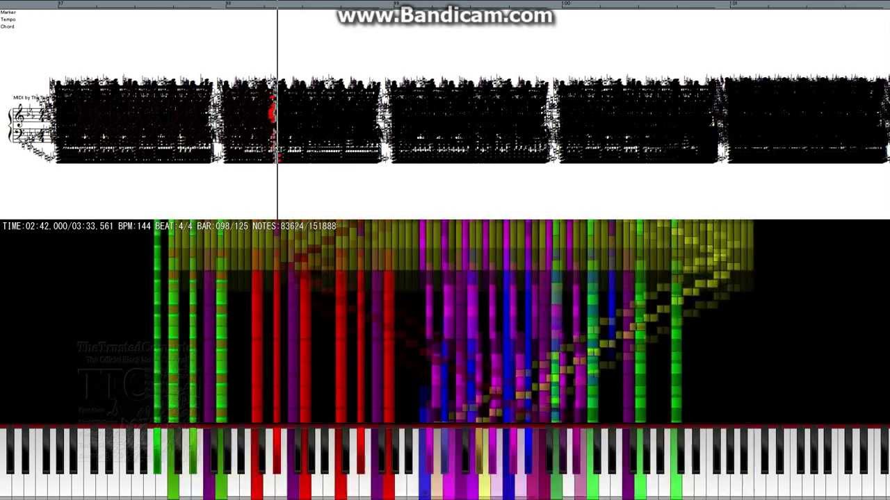 Black score - Christmas mash-up in 3 1/2 minutes