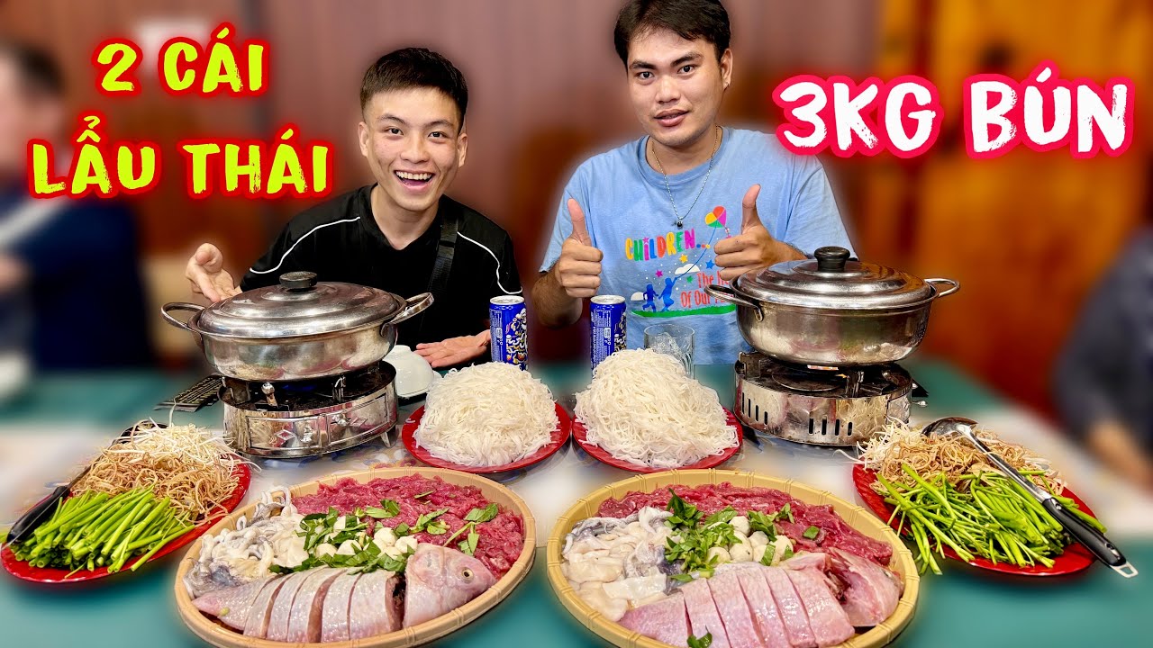 Trận Đấu 2 Cái Lẩu Thái Hải Sản 3kg Bún Trong 17 Phút Nhận Tổng Giải Thưởng 120 USD & 1tr500