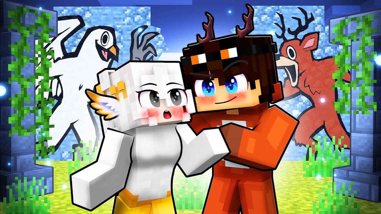 AMOR PROIBIDO do CERVO e da CORUJA em 99 Noites na Floresta Minecraft!