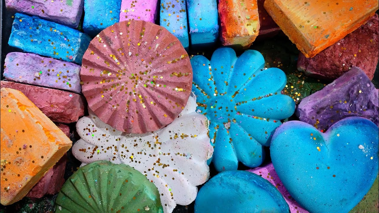 12k celebration with Melting Deep colours mass crush gym chalk ASMR 😍😍 ll