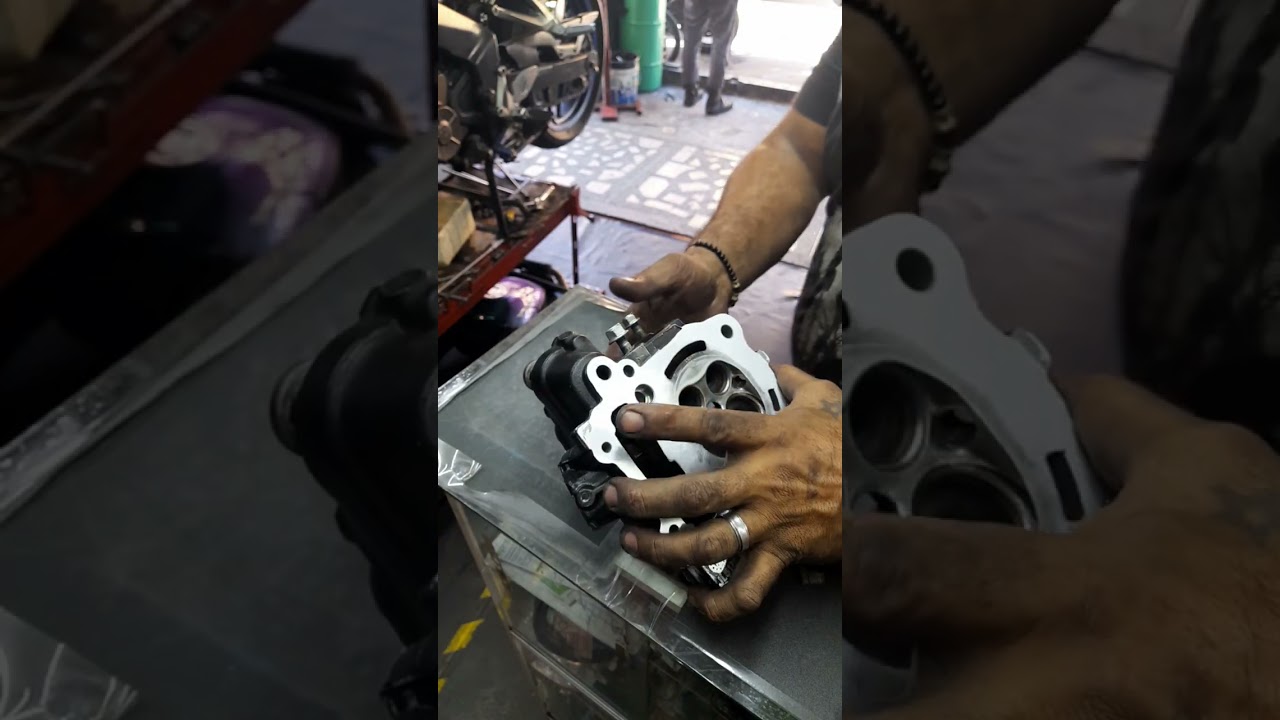 como reparar y recuperar una culata pulsar ns200 deformada
