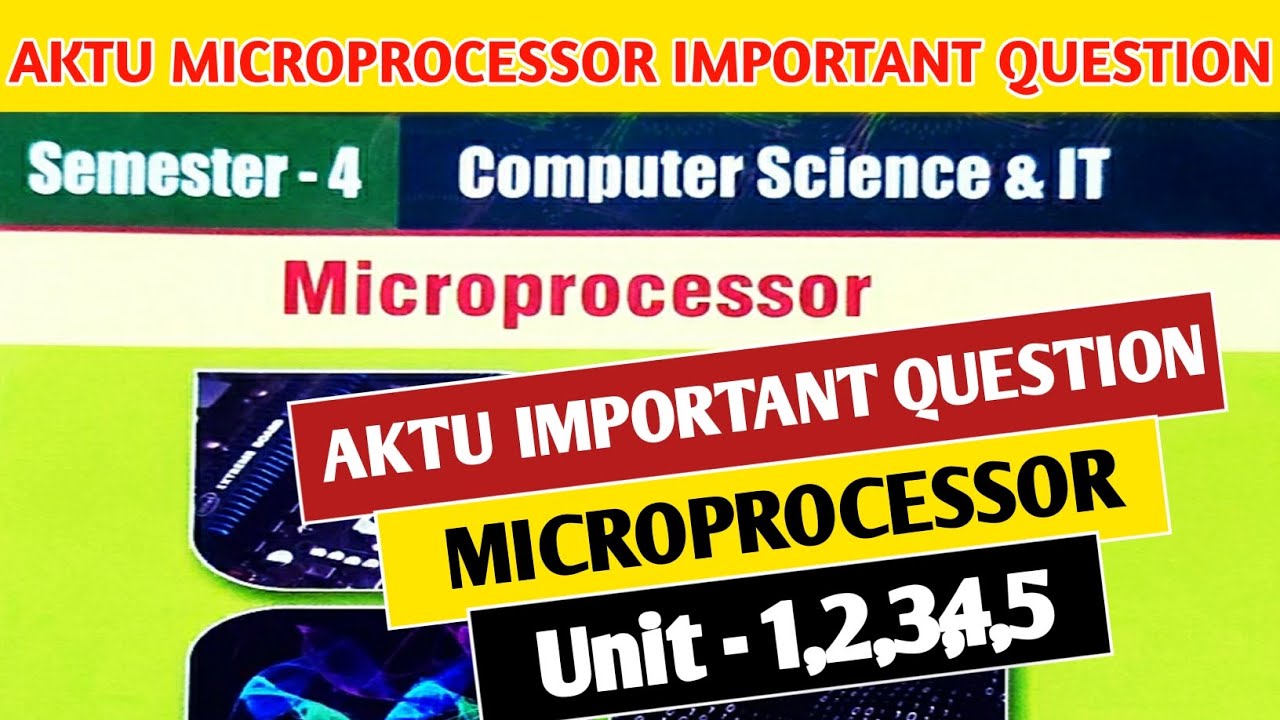 Microprocessor important question aktu | Aktu MP important question | microprocessor important aktu