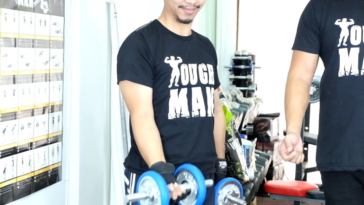 มือใหม่ 20 ท่ายกดัมเบล : วิธีเล่นหน้าแขน : ท่า Dumbbell Curl
