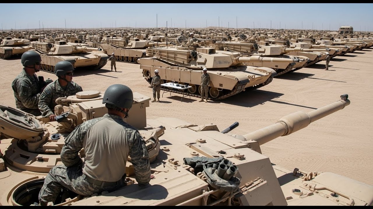 IRAN SHOCKED! Dozens of U.S. M1 Abrams Tanks & Elite Troops Deploy to Middle East | Army tactics