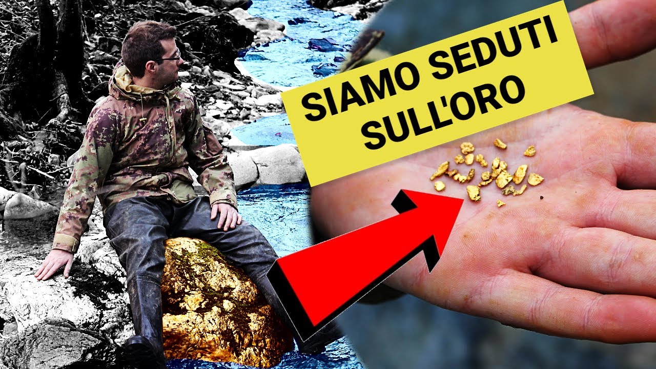 Siamo seduti sull'oro? 💰 Quanto &egrave; facile trovare l'ORO!! ORO A PALATE sotto i nostri sederi!
