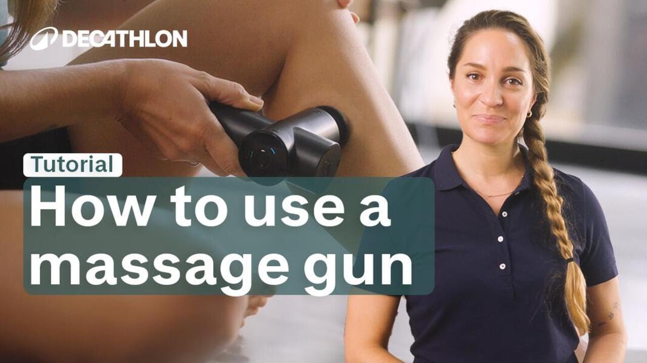 TUTORIAL - How to use massage gun ? I Decathlon