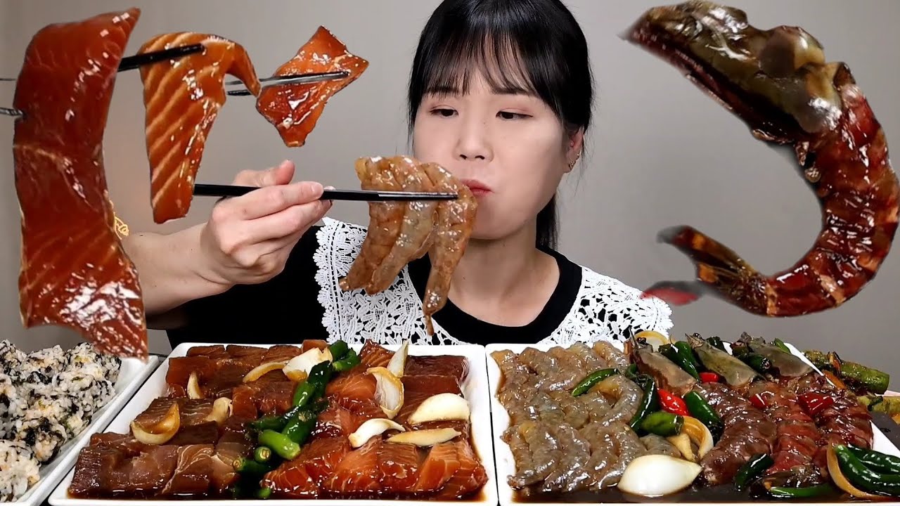 мукбанг, пряный, кимчи. АСМР.