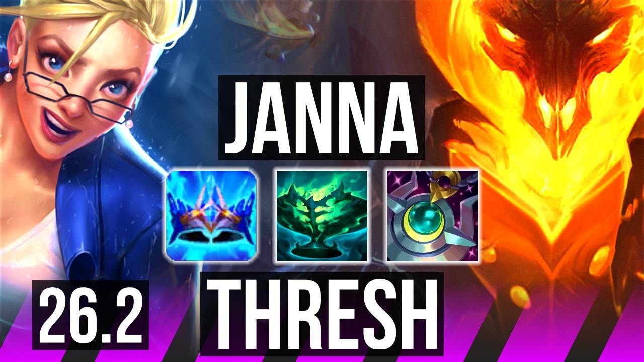 JANNA & Ashe vs THRESH & Caitlyn (SUP) | TR Challenger | 26.2