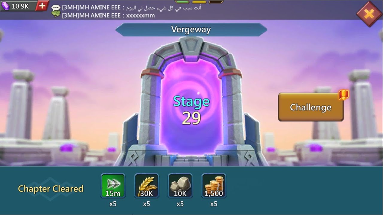 Lords mobile vergeway stage 29