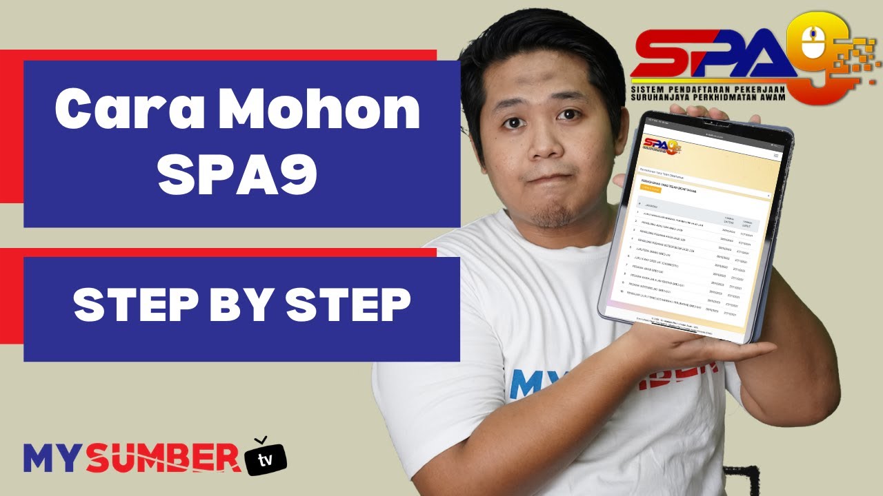 Cara Mohon SPA9 Kerja Kerajaan (Tutorial Step By Step)