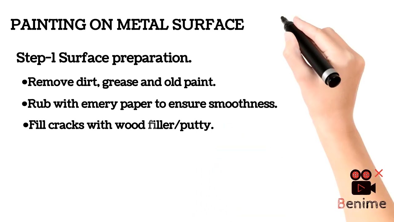 PAINTING ON METAL SURFACE //WOOD SURFACE #btech #engineering #notes 