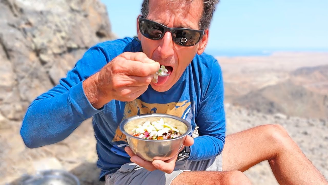 Preparando CEVICHE en la MONTAÑA