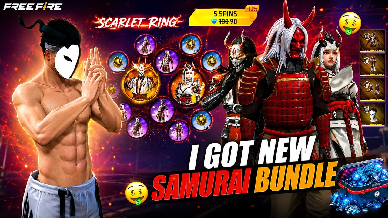 I Got New Samurai Bundle 🔥 | Scarlet Ring Event 💖 | Blood Moon Event 🌙 | Free Fire in Tamil 😈