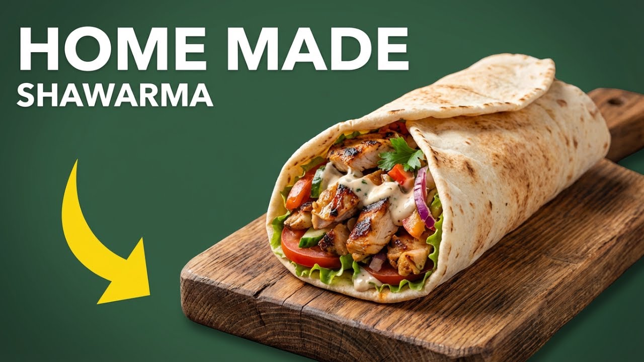 How to Make Delicious Homemade Shawarma — Easy Street-Style Recipe 🥙 | 555 Cooking Ideas