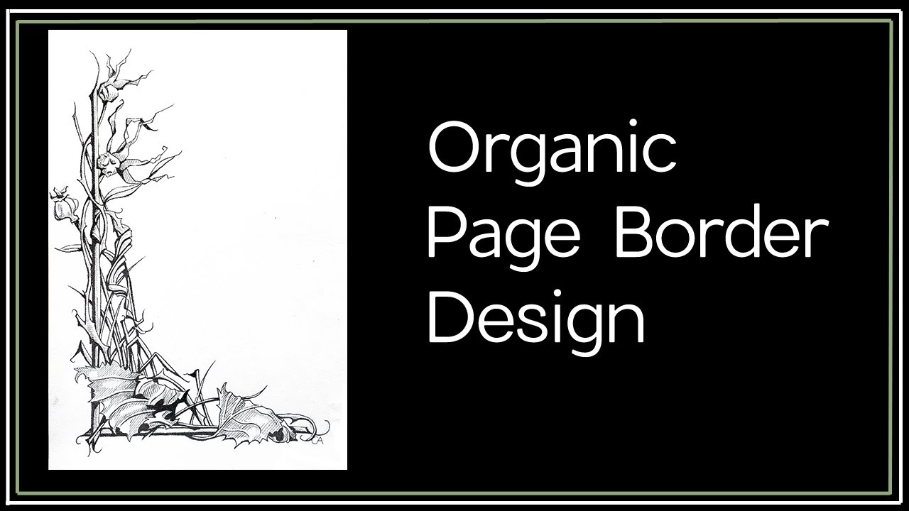 Organic Page Border Design.