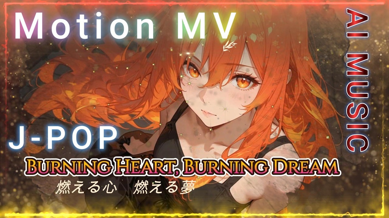 【AI J-POP / Motion MV】Burning Heart, Burning Dream― 触れられない温度