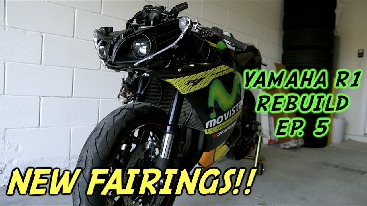 Wrecked Yamaha R1 Gets 2012+ Facelift Conversion! (R1 Rebuild Ep.5)