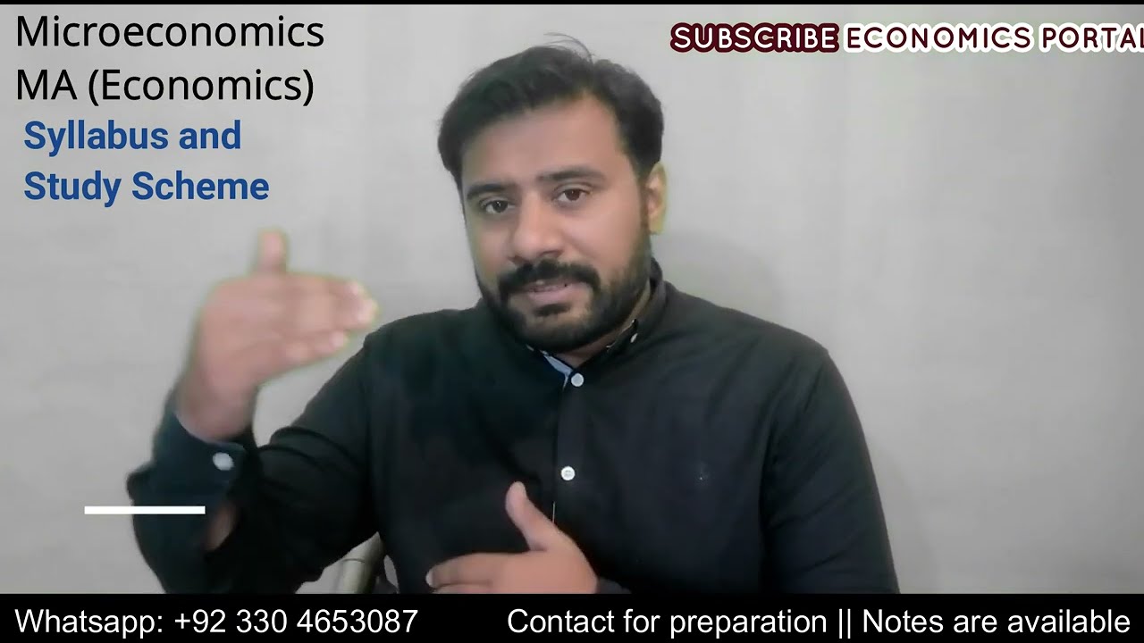 Microeconomics syllabus, Study Scheme, easy book and passing criteria (MA Economics) || 03304653087