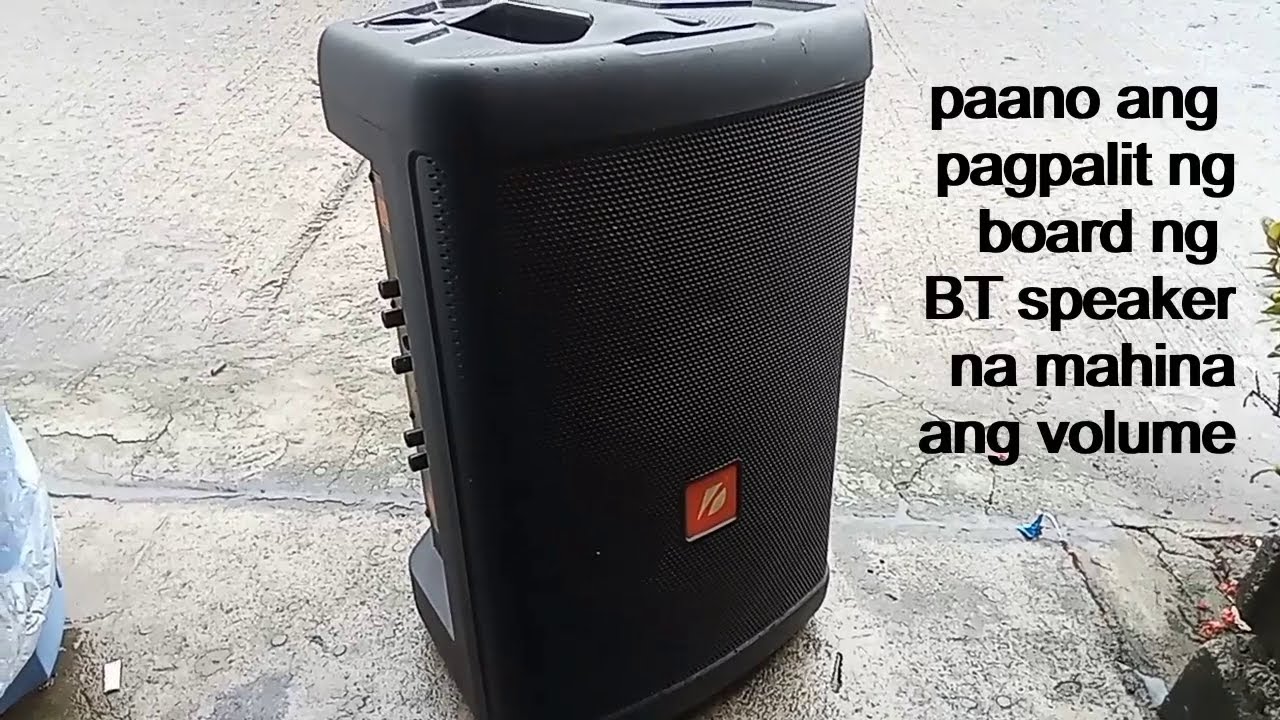 paano ang pagpalit ng board ng bluetooth speaker na mahina volume