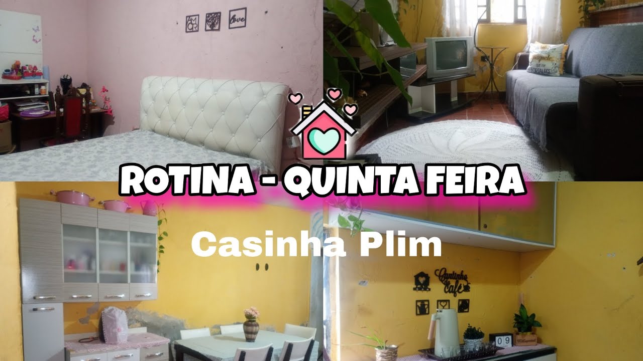 CASA LIMPA E ORGANIZADA/FAXINA - ROTINA DE QUINTA FEIRA/ SALA, QUARTO, COZINHA ✨🏠💖