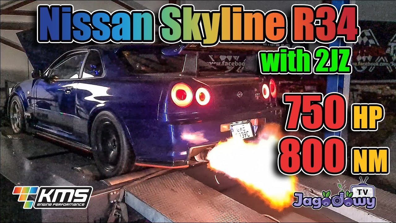 Nissan Skyline R34 2JZ 750HP 800NM || KMS Engine