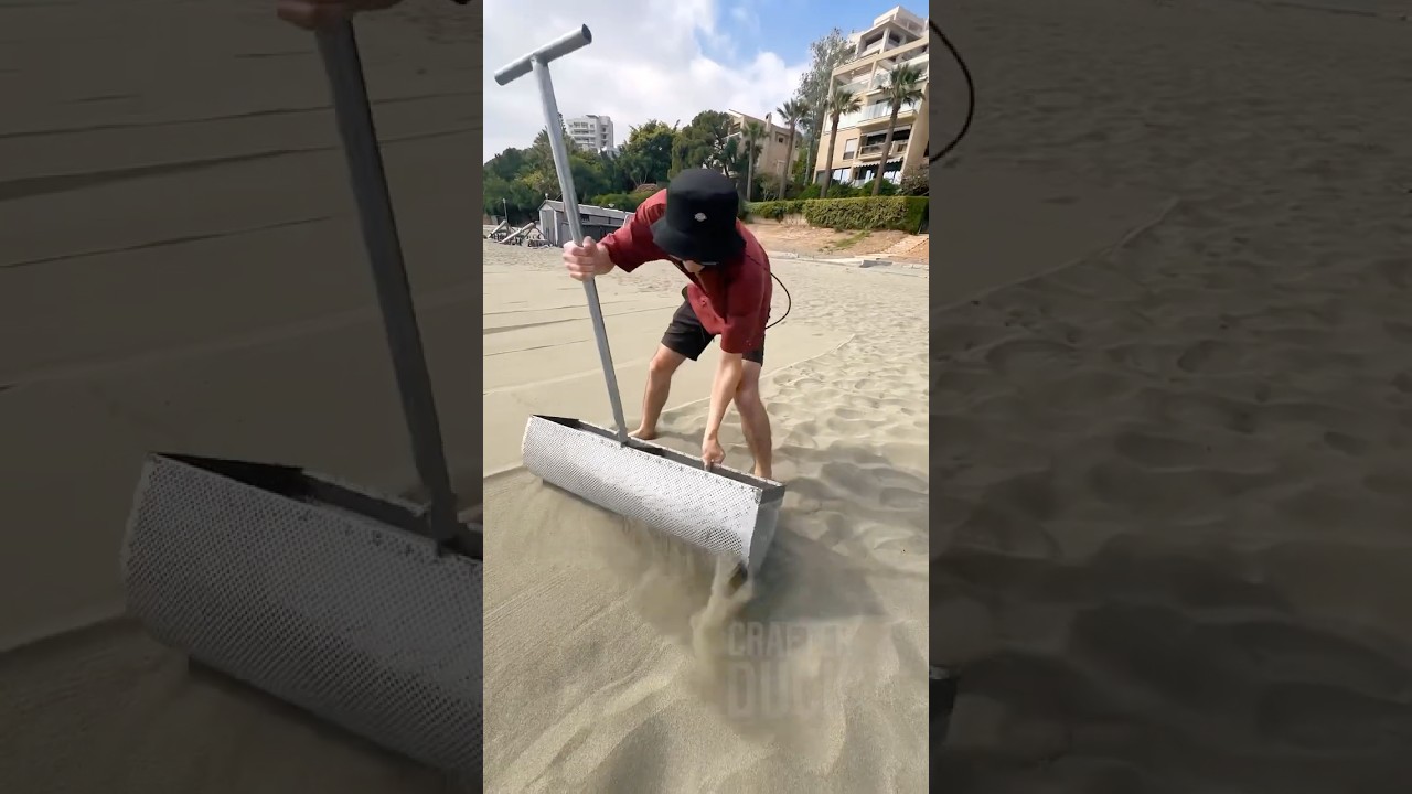 Cleaning Beach Sand and Finding Lost Gold!