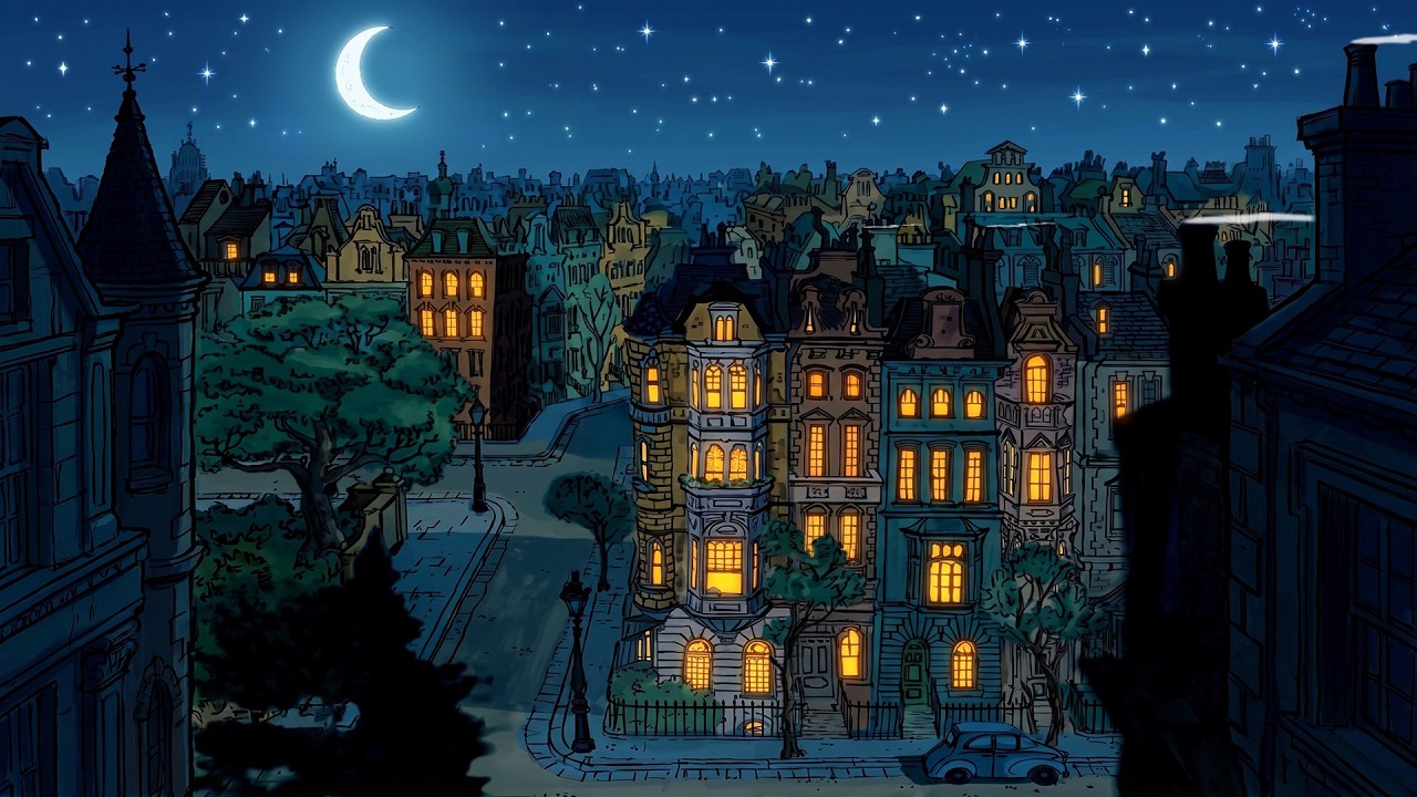 1940's calm night in the summer | soft vintage oldies playing in another room | relax, sleep