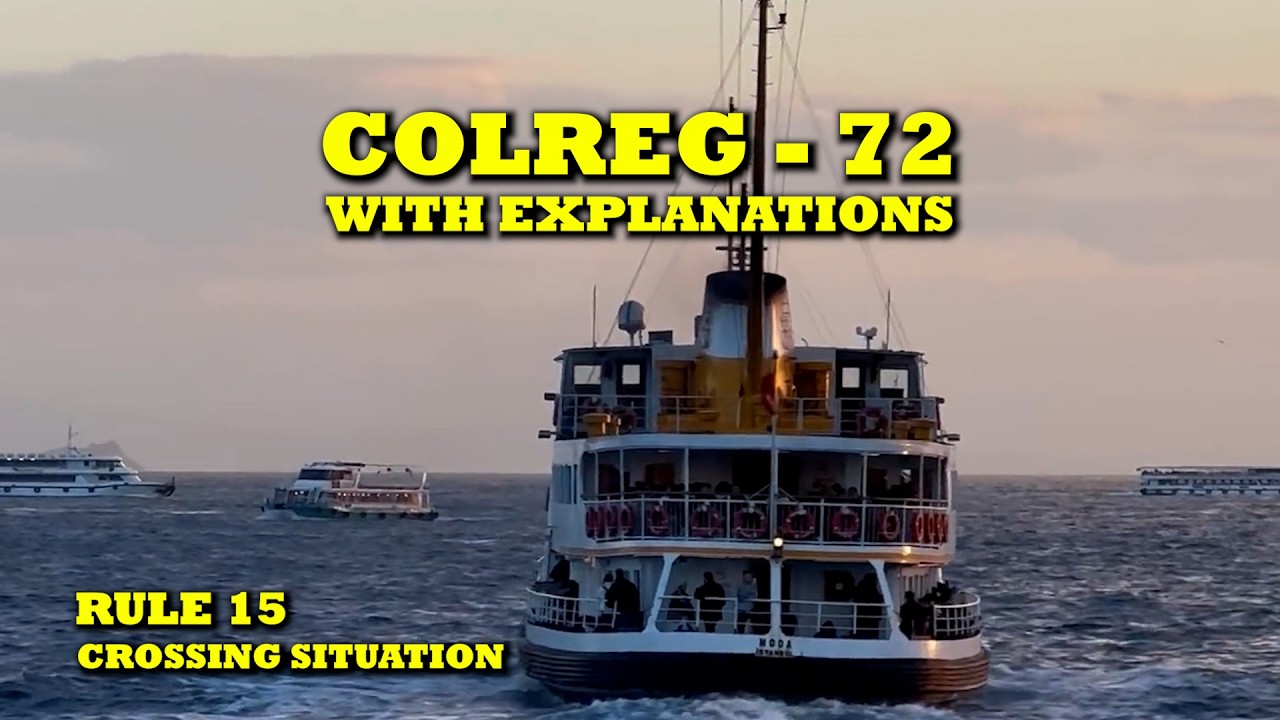 Colregs with explanation. Rule 15 - Crossing situation