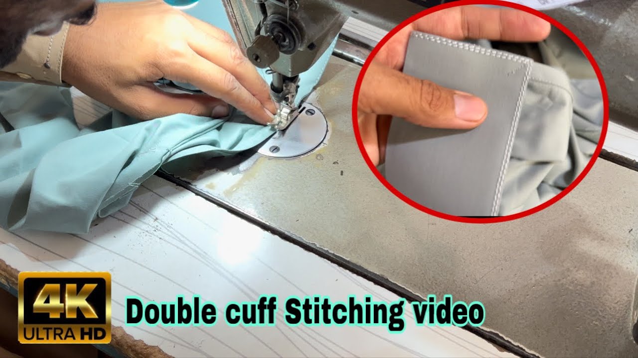 Double cuff lagane ka tarika | How to double cuffs | #dost_tailors #doublecuff #stitching #design