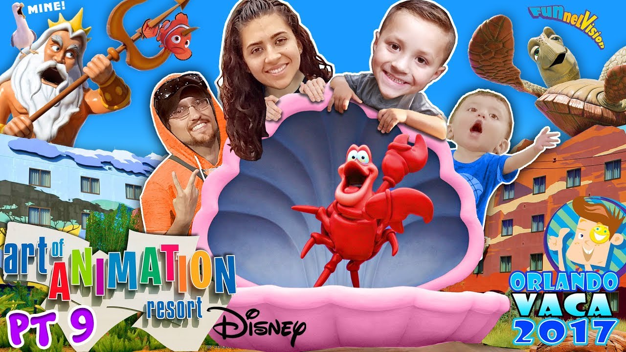 DISNEY'S ART OF ANIMATION RESORT TOUR! Finding Nemo, Little Mermaid & Cars HOTEL! FUNnel Summer