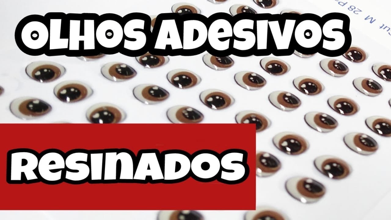 Como fazer adesivos Resinados I Olhos de Resina Epoxi - Faça o seu!