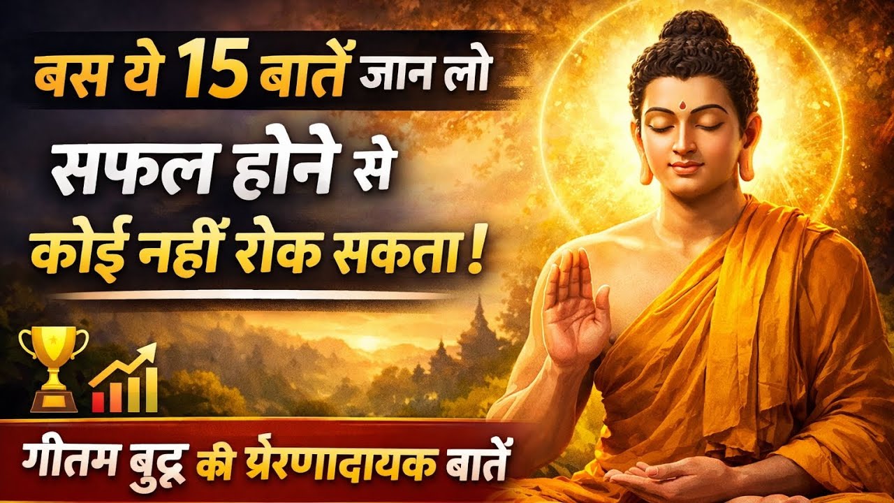 🌿 बस ये 15 बातें जान लो, सफल होने से कोई नहीं रोक सकता | Gautam Buddha की प्रेरणादायक बातें