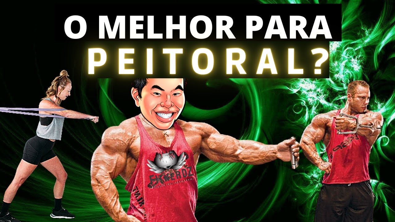 O MELHOR EXERCÍCIO PARA PEITORAL?? CRUCIFIXO/CROSSOVER UNILATERAL NO CABO OU ELÁSTICO