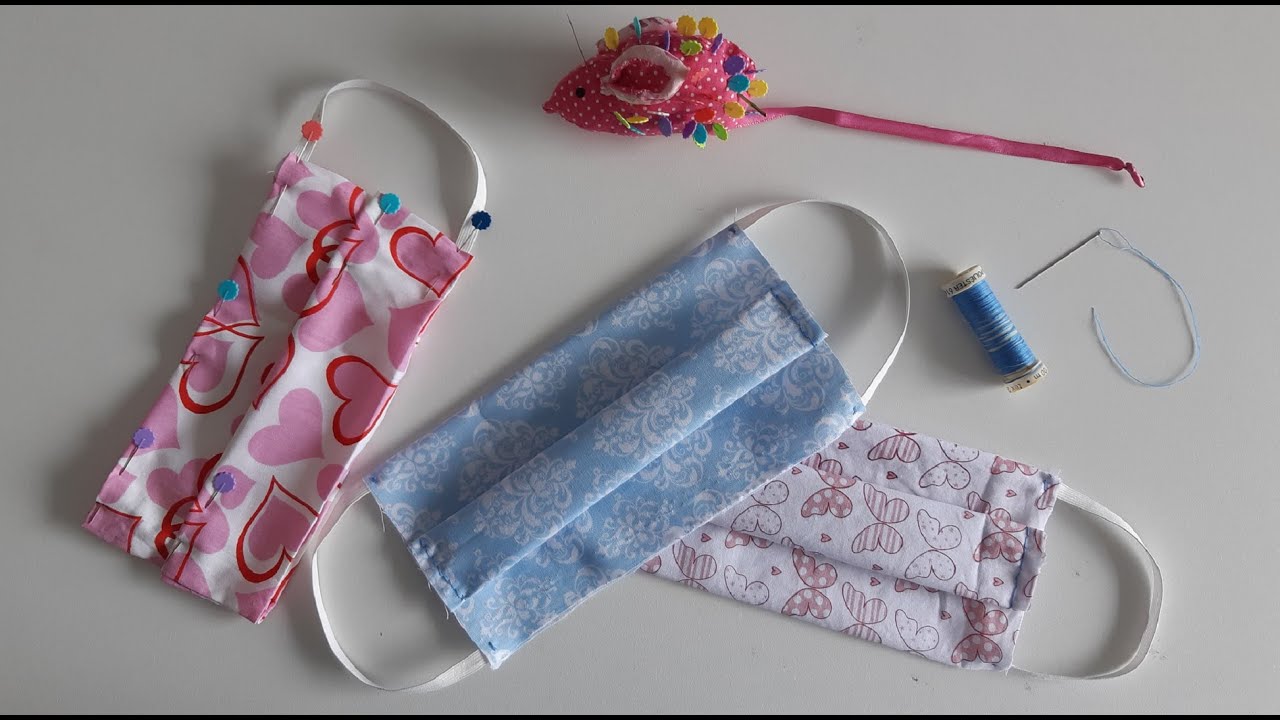 Diy - Máscara de proteção feita à mão, sem máquina de costura - aula 240