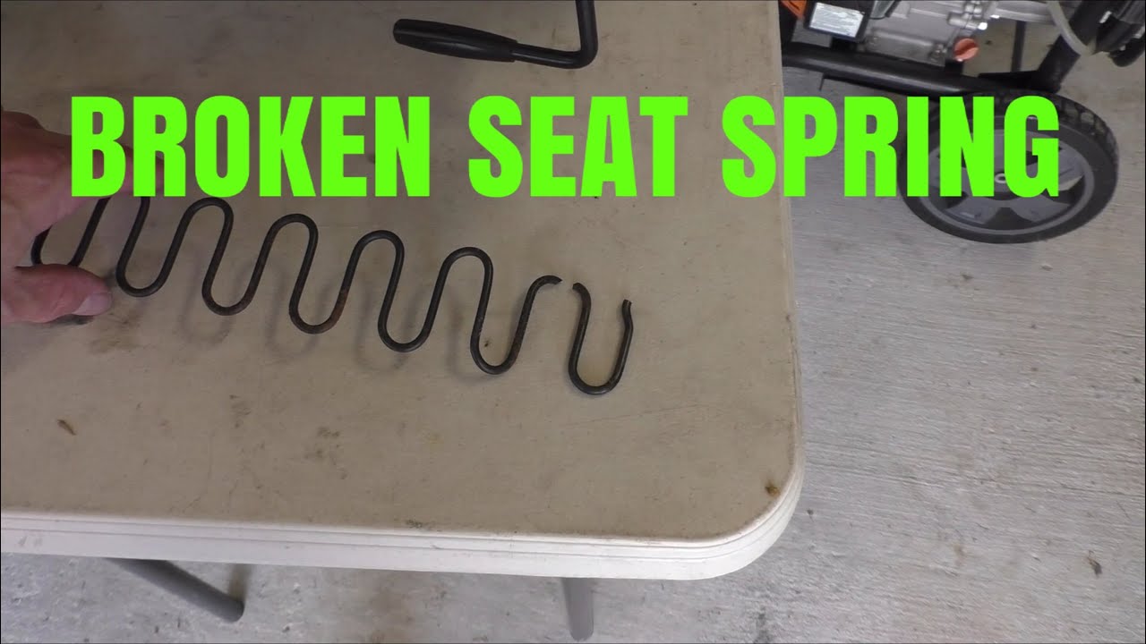 Fixing a broken seat spring