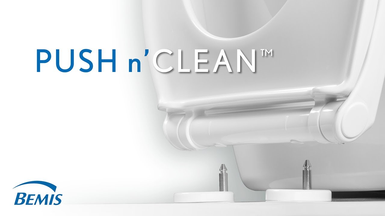 Bemis Push n'Clean® Toilet Seat Features and Benefits