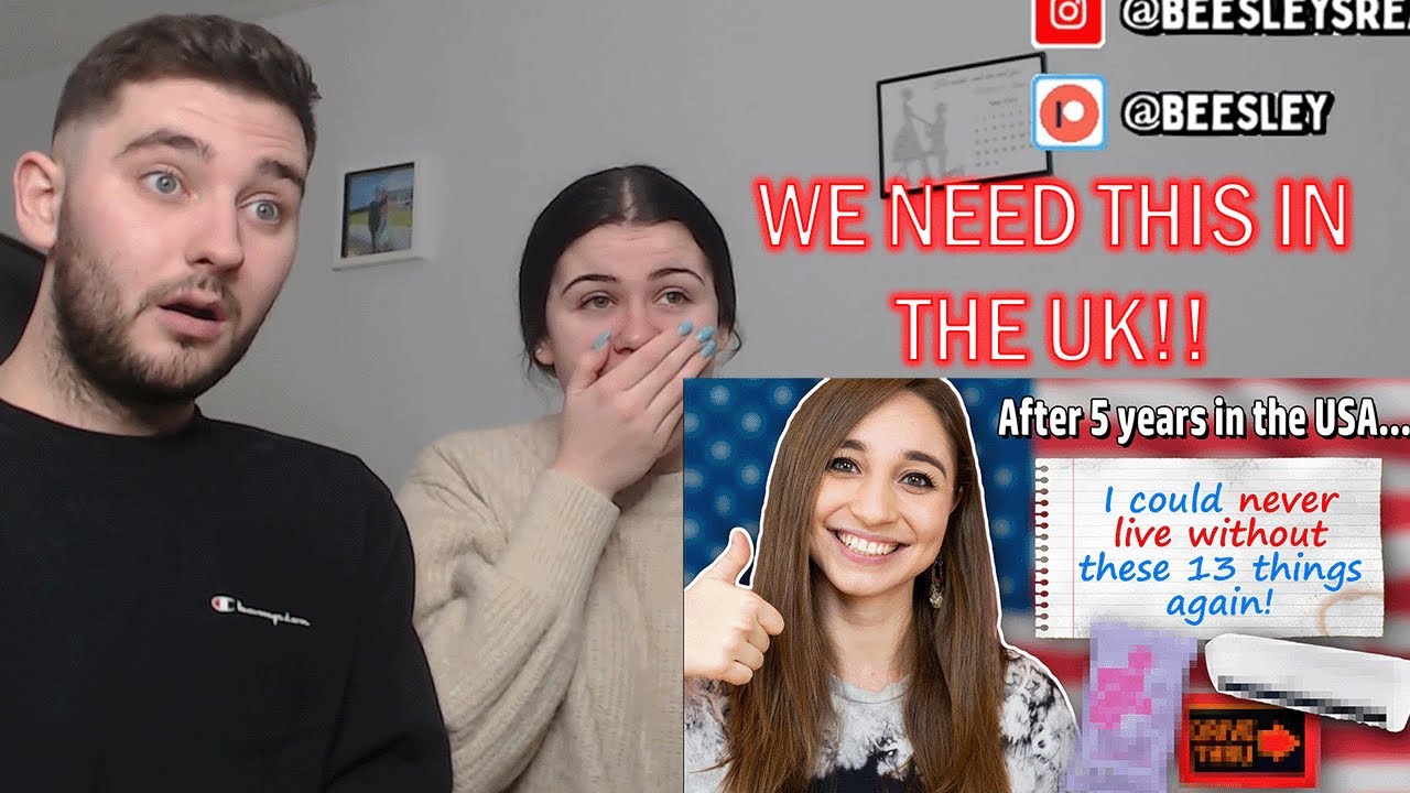 BRITISH COUPLE REACTS | 13 Things About the USA I Can’t Live Without Anymore!