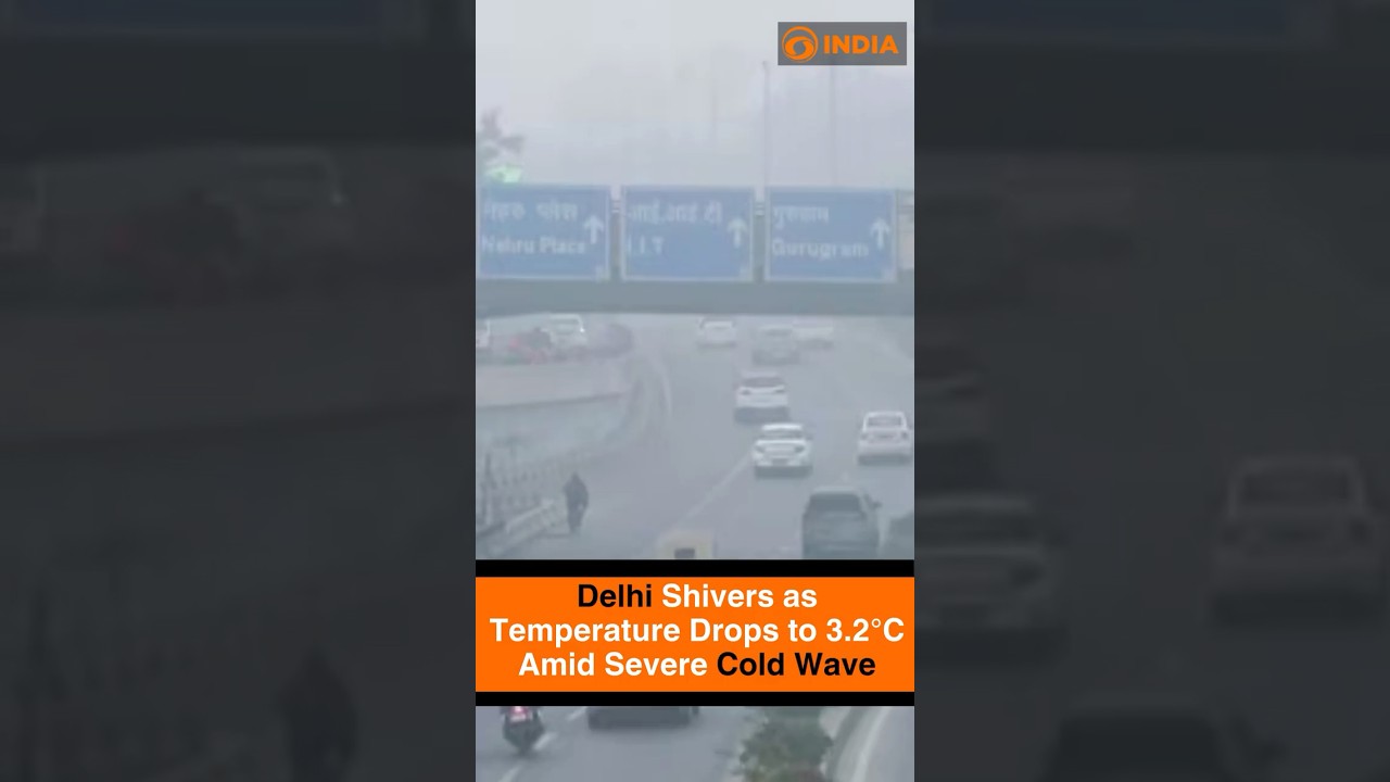 Delhi Shivers as Temperature Drops to 3.2&deg;C Amid Severe Cold Wave