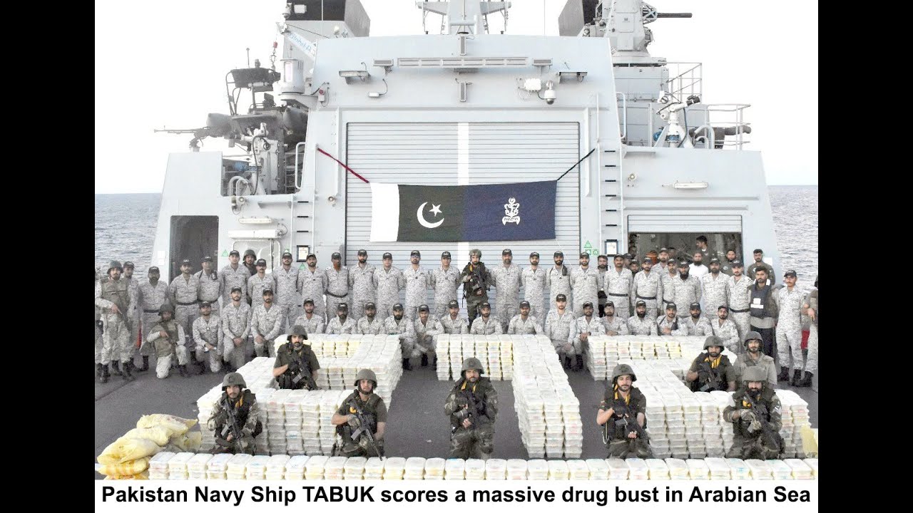 PAKISTAN NAVY SCORES A MASSIVE DRUG BUST WORTH 130 MILLION USD IN ARABIAN SEA