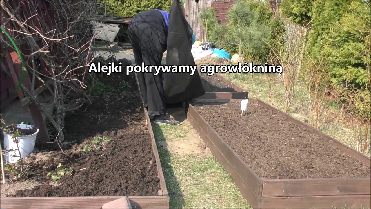 GARDEN 67 - Alejka z kruszywa i drewna - Super grządki - Dymka do gruntu