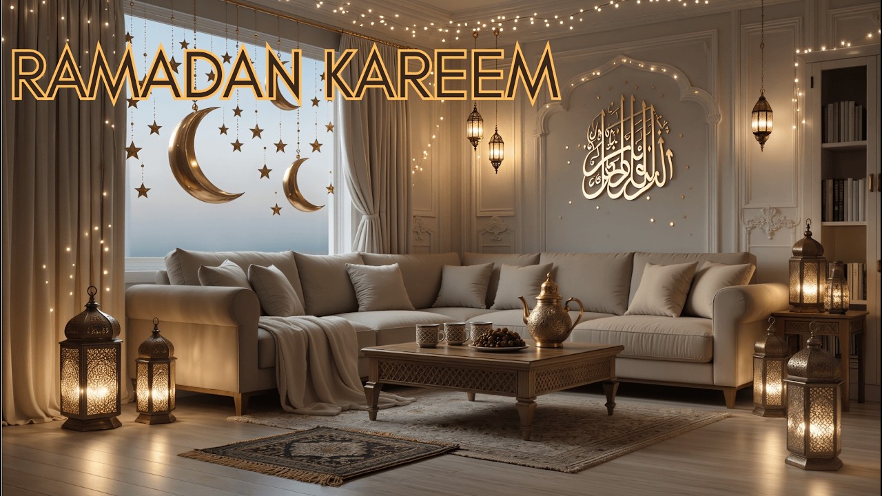 Ramadan Kareem 🌙 Peaceful Ramadan Room Atmosphere | أجواء رمضانية دافئة