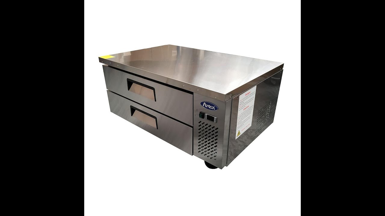 Base refrigerada para chef de acero inoxidable