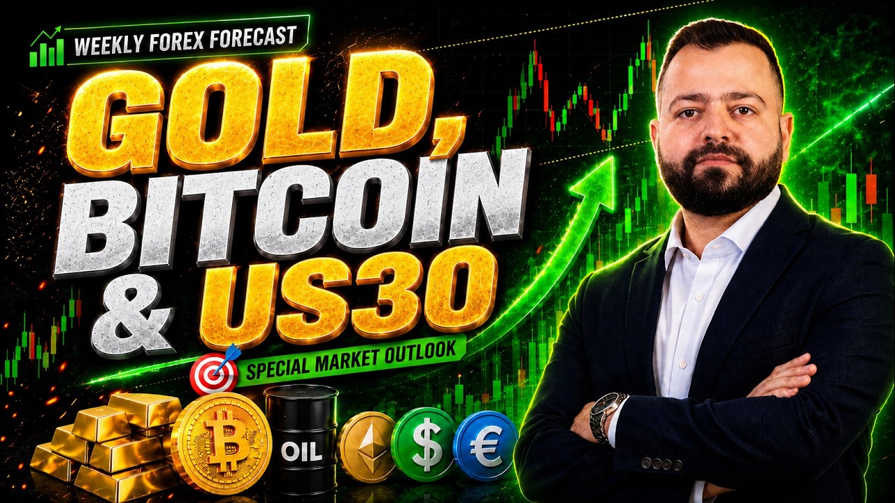 ⚠️ GOLD, EURUSD, BTC & US30! Weekly Forex Forecast | 15 - 19 June 2026