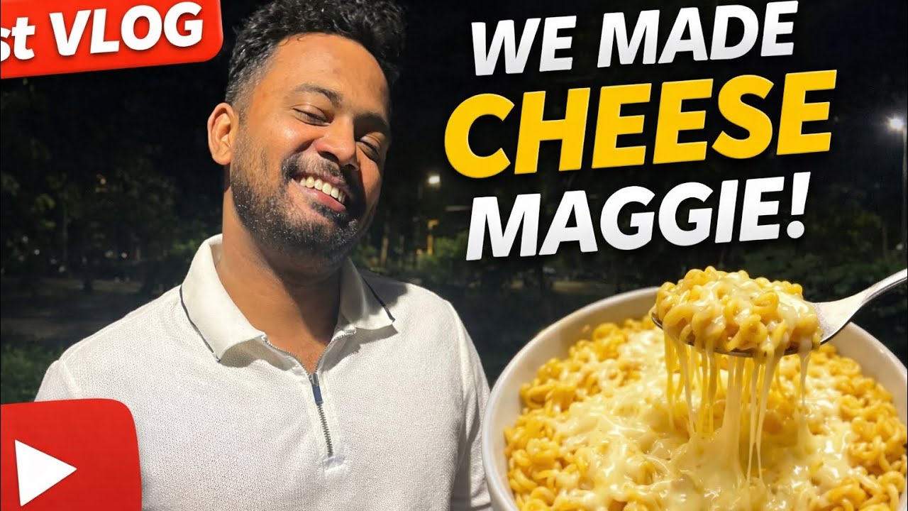 My 1st vlog and we made  cheese maggie