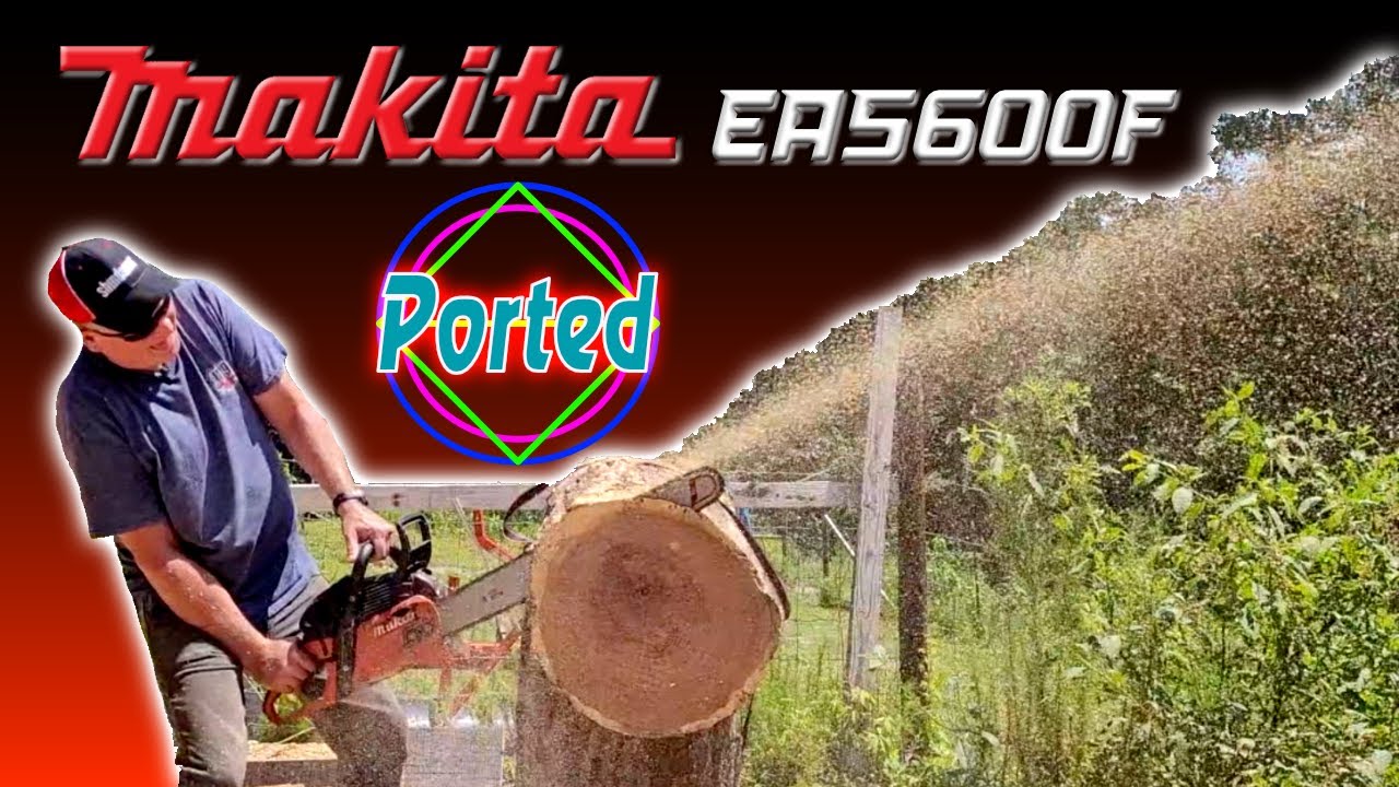 Ported Makita 5600 gets 29% Gains!  Dolmar 550 chainsaw