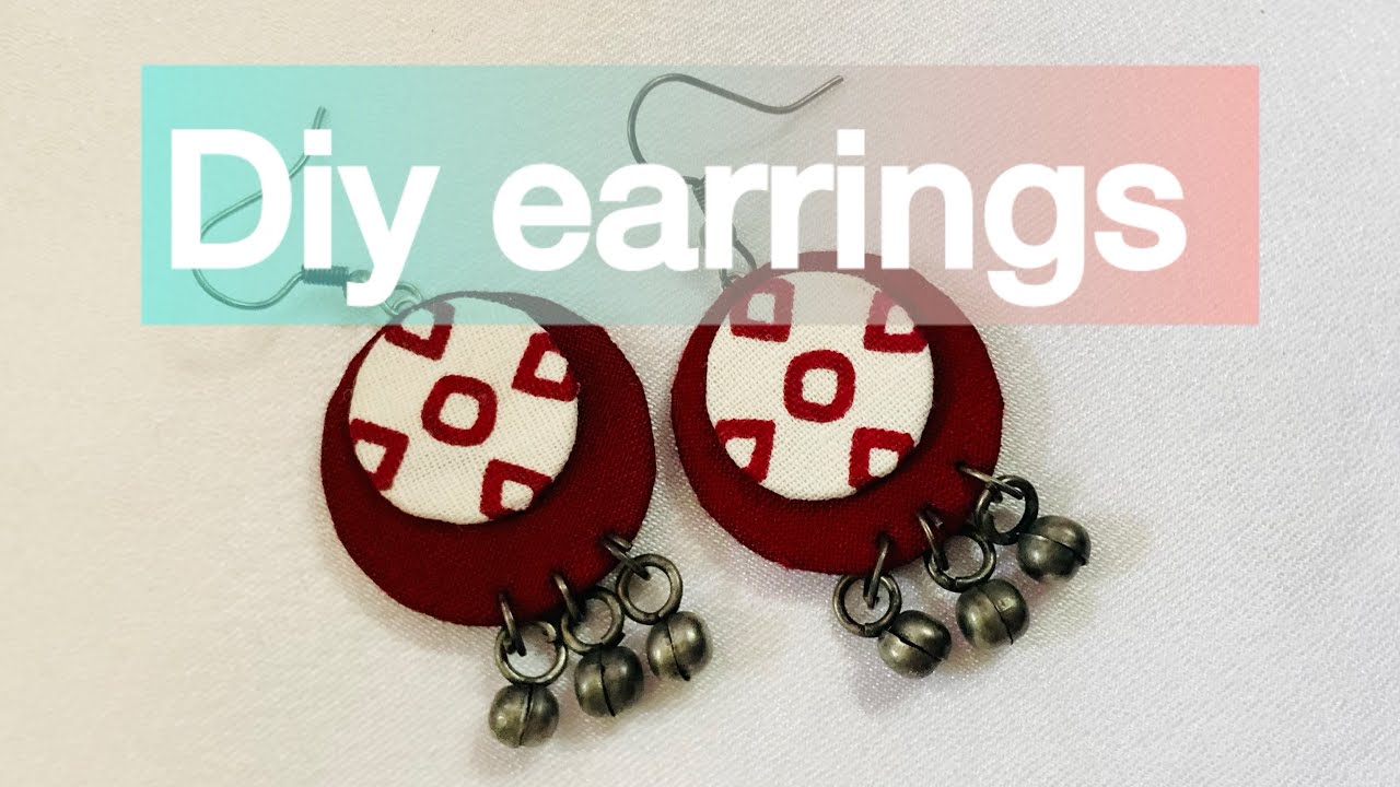 Diy earrings from old fabric