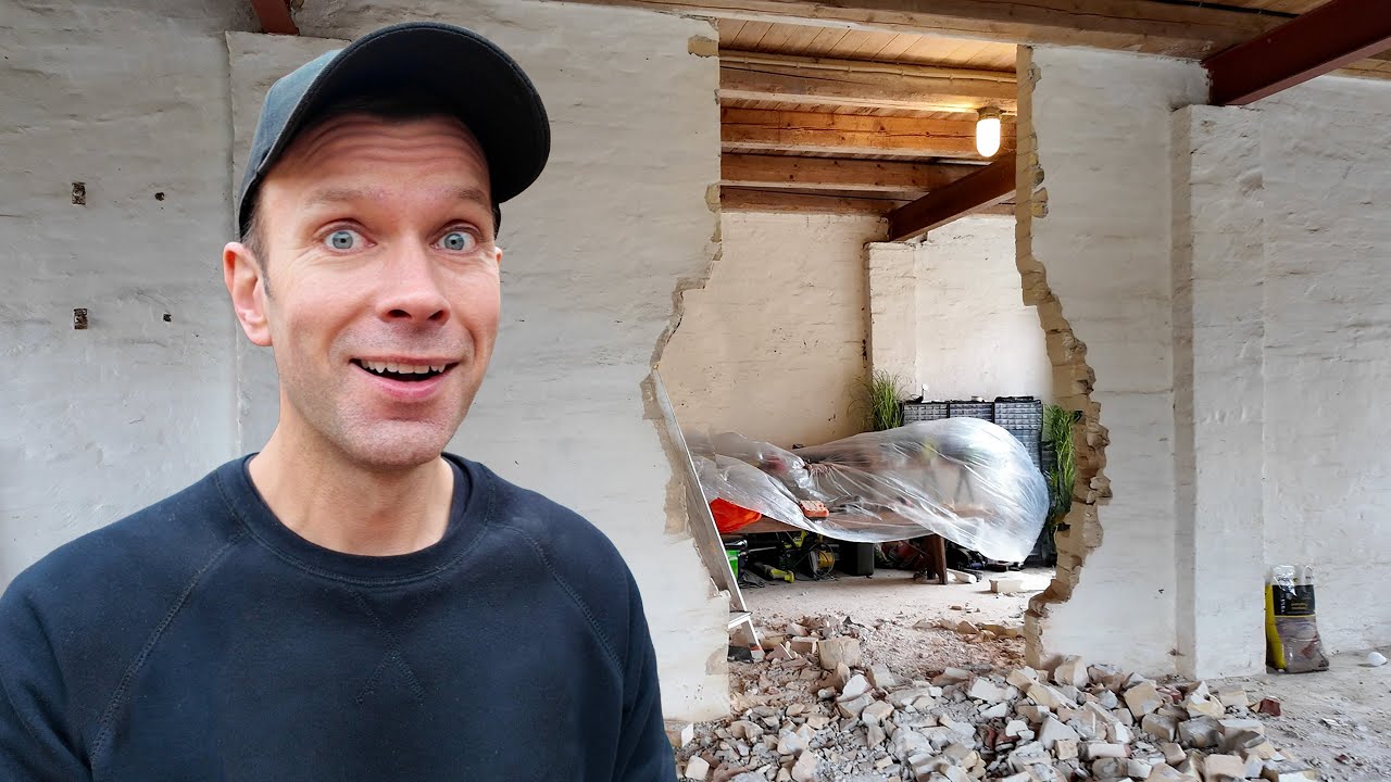 Farvel til muren – nu bliver garagen ét stort rum!