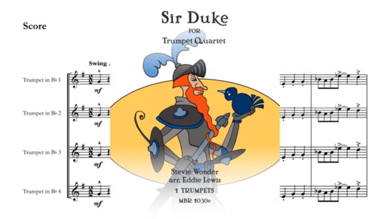 Trumpet Quartet: Sir Duke by Eddie Lewis